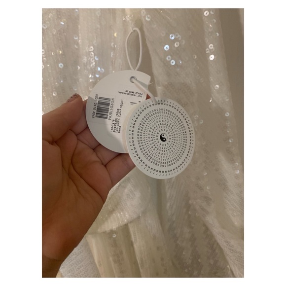 STAUD White/Pearl Sequin Balloon Sleeve Maxi - Picture 10 of 14